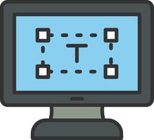 Computer text Editor Vector Icon