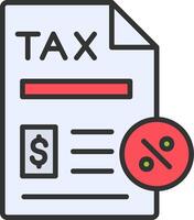 Tax Paperwork Vector Icon