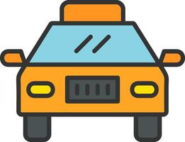 icono de vector de taxi