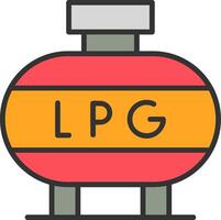 Liquefied Petroleum Gas Vector Icon