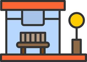 Bus Stop Vector Icon