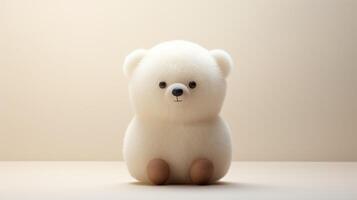 AI generated stuffed animal toy for kids, ai photo