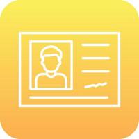 Identification Card Vector Icon