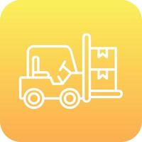 Forklift Vector Icon