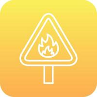 Flammable Vector Icon