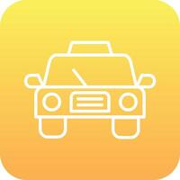 icono de vector de taxi