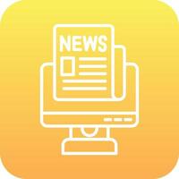 Live News Vector Icon