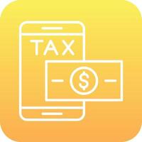 Online Tax Paid Vector Icon