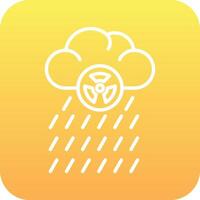 icono de vector de lluvia ácida