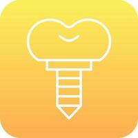 Dental Implant Vector Icon