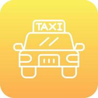 icono de vector de taxi