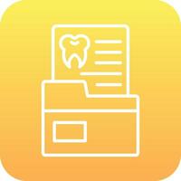 Dental Record Vector Icon