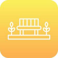 Park Bench Vector Icon