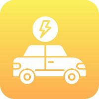 Electric Car Vector Icon