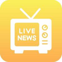 Live News Vector Icon