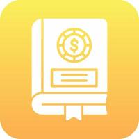 Financial Book Vector Icon