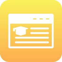 Online Education Vector Icon