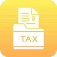 Tax Folder Vector Icon