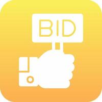 Bid Vector Icon