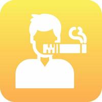Man Smoking Vector Icon