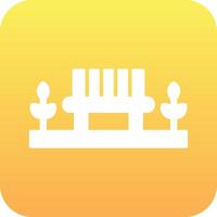 Park Bench Vector Icon