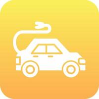 Electric Car Vector Icon