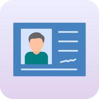 Identification Card Vector Icon