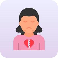 Broken Heart Vector Icon