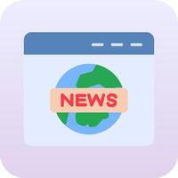 icono de vector de informe de noticias