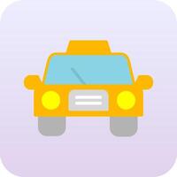 icono de vector de taxi