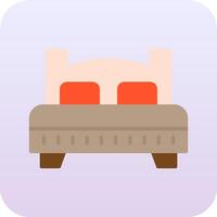 icono de vector de cama