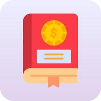 Financial Book Vector Icon