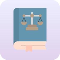 Law Book Vector Icon