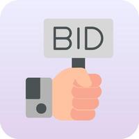 Bid Vector Icon