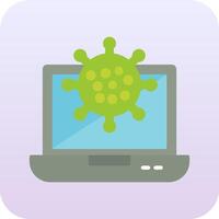 icono de vector de ataque de virus