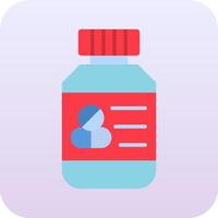 Pills Bottle Vector Icon