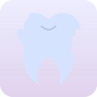 icono de vector de diente roto