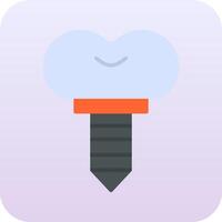 Dental Implant Vector Icon