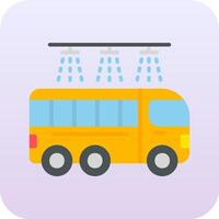 Bus Wash Vector Icon