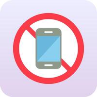 No Mobile Phone Vector Icon