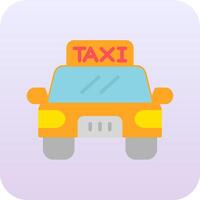 icono de vector de taxi