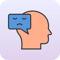 Negative Thinking Vector Icon