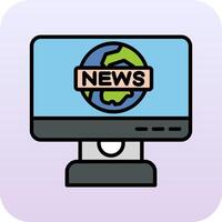 News Report Vector Icon