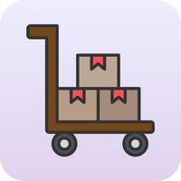 Factory Trolley Vector Icon