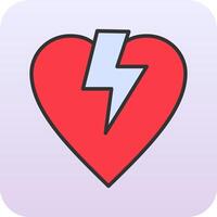 Broken Heart Vector Icon