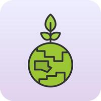 Green Earth Vector Icon