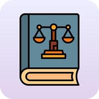 justicia libro vector icono