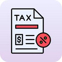 Tax Paperwork Vector Icon