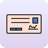 Cheque Vector Icon