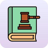 Law Book Vector Icon
